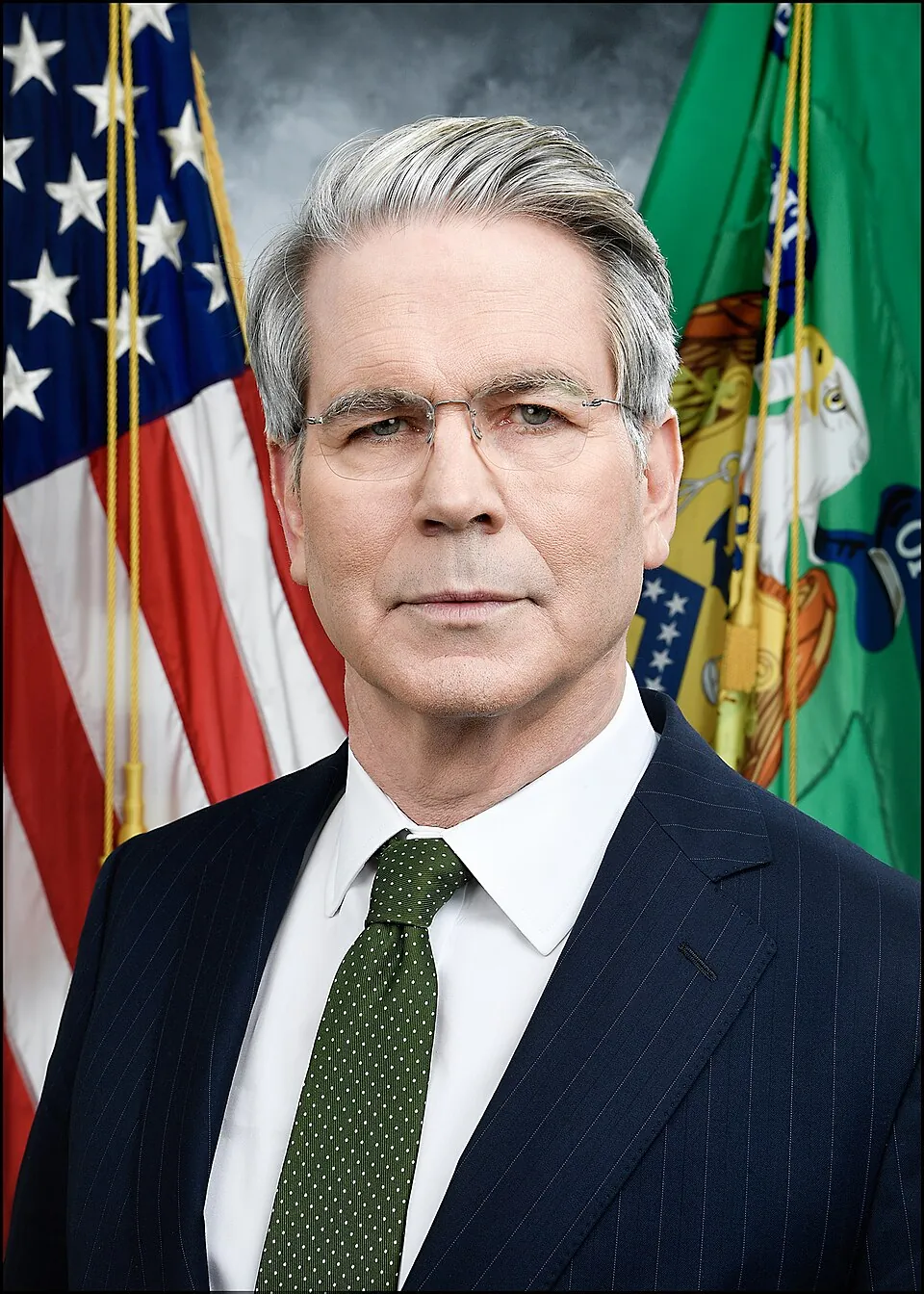 Official portrait of Treasury Secretary Scott Bessent.
