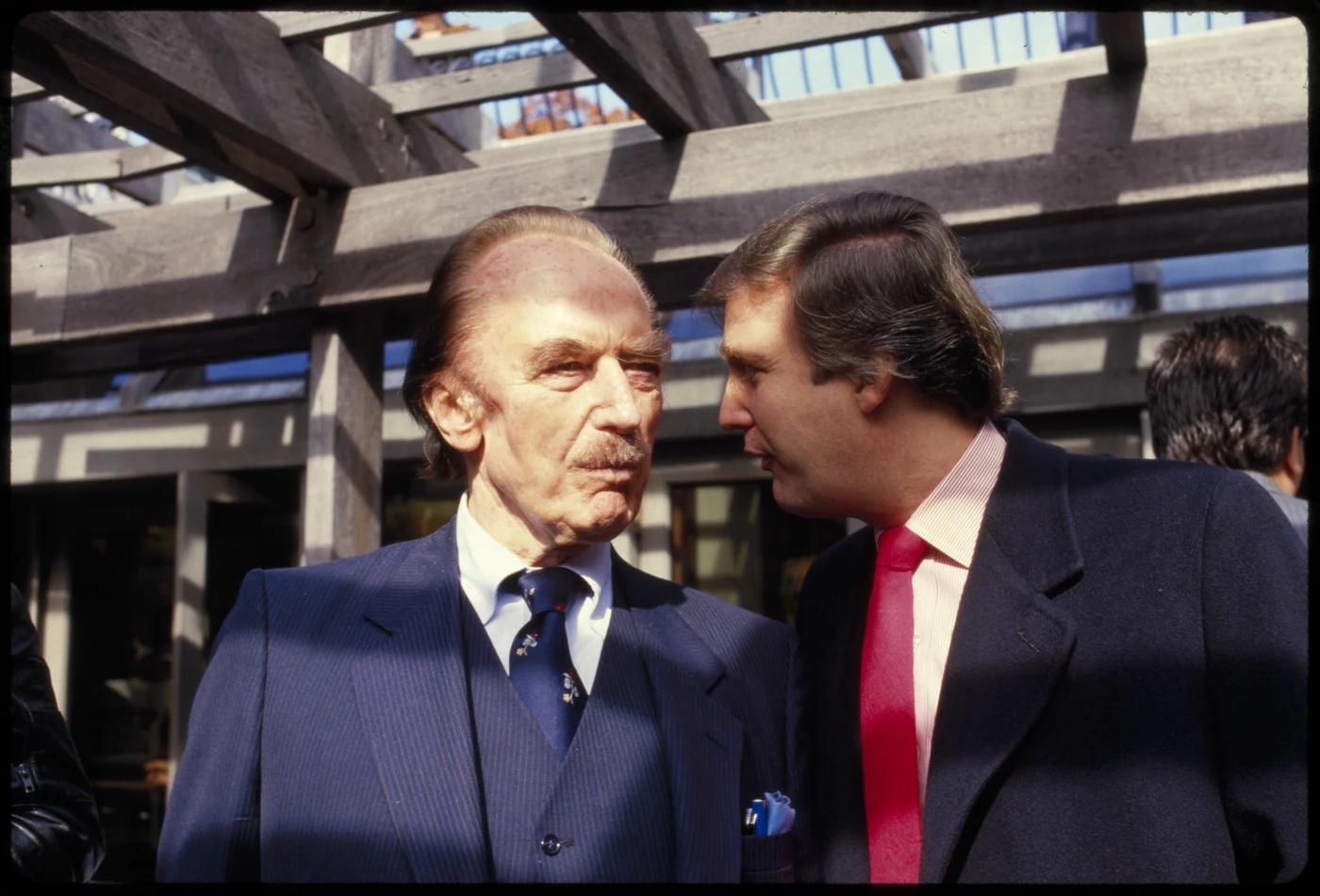 Donald and Fred Trump at Wollman Rink, November 1986.