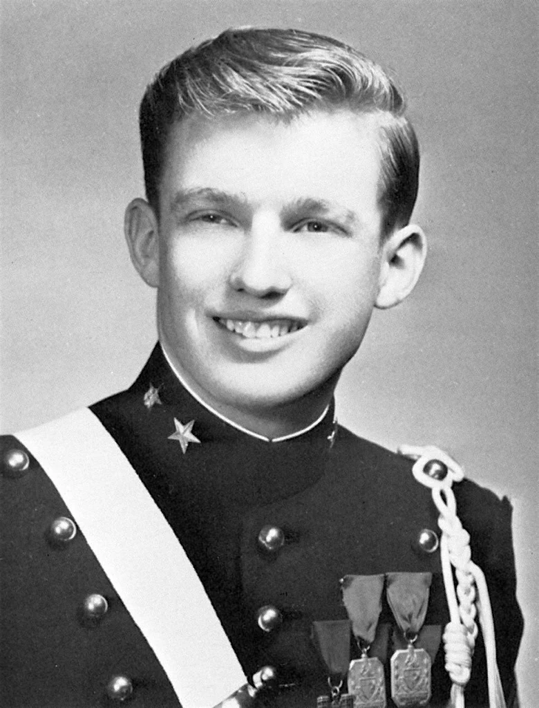 Donald Trump in the New York Military Academy yearbook, 1964.
