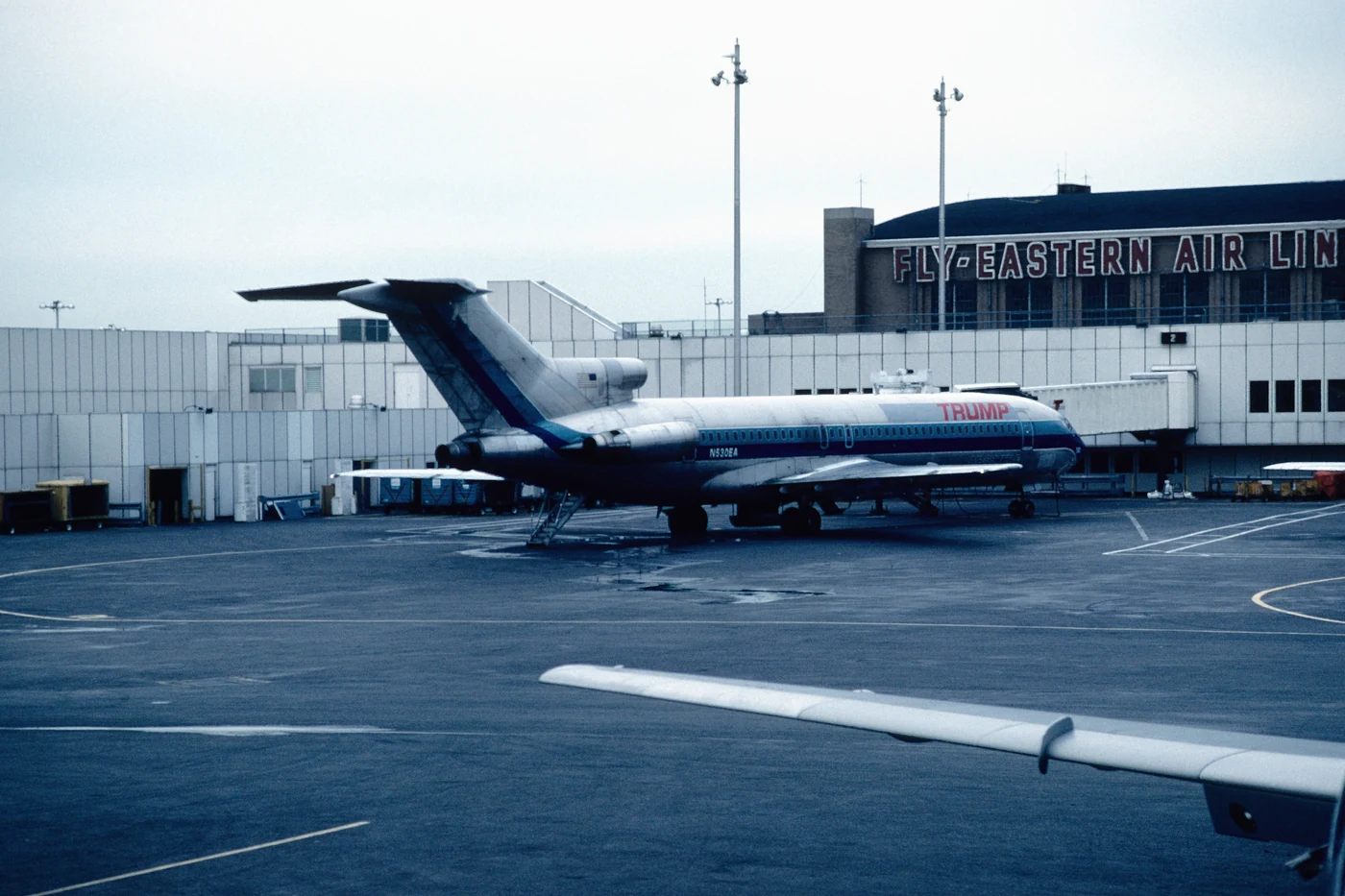 A Trump Shuttle Boeing 727. An archival photograph uploaded by FotoNoir in 2012; the original photograph date is not recorded.